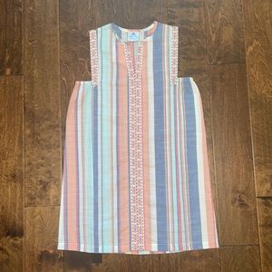 NWT Eyelet & Ivy Zoe Girls Beach Dress in Sunset Stripe size 14 price is firm